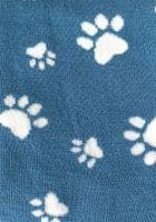 Paw Print Socks for Women in Blue and Pink Dogs Cats Paws Pattern Size 4 - 7