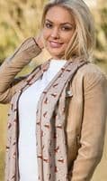 Robin Scarf by Peony Scarves in Beige