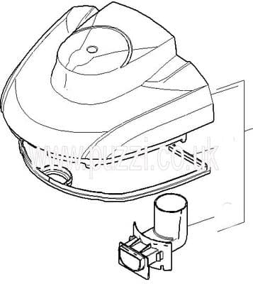 Karcher Puzzi 8/1c Waste Water Lid with Seal Complete