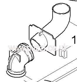 Karcher puzzi Elbow for waste lid