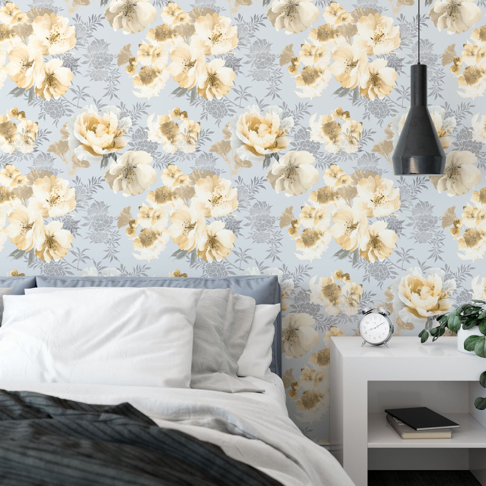 Catherine Lansfield Dramatic Floral (TW/46659/W/SCT/BLH