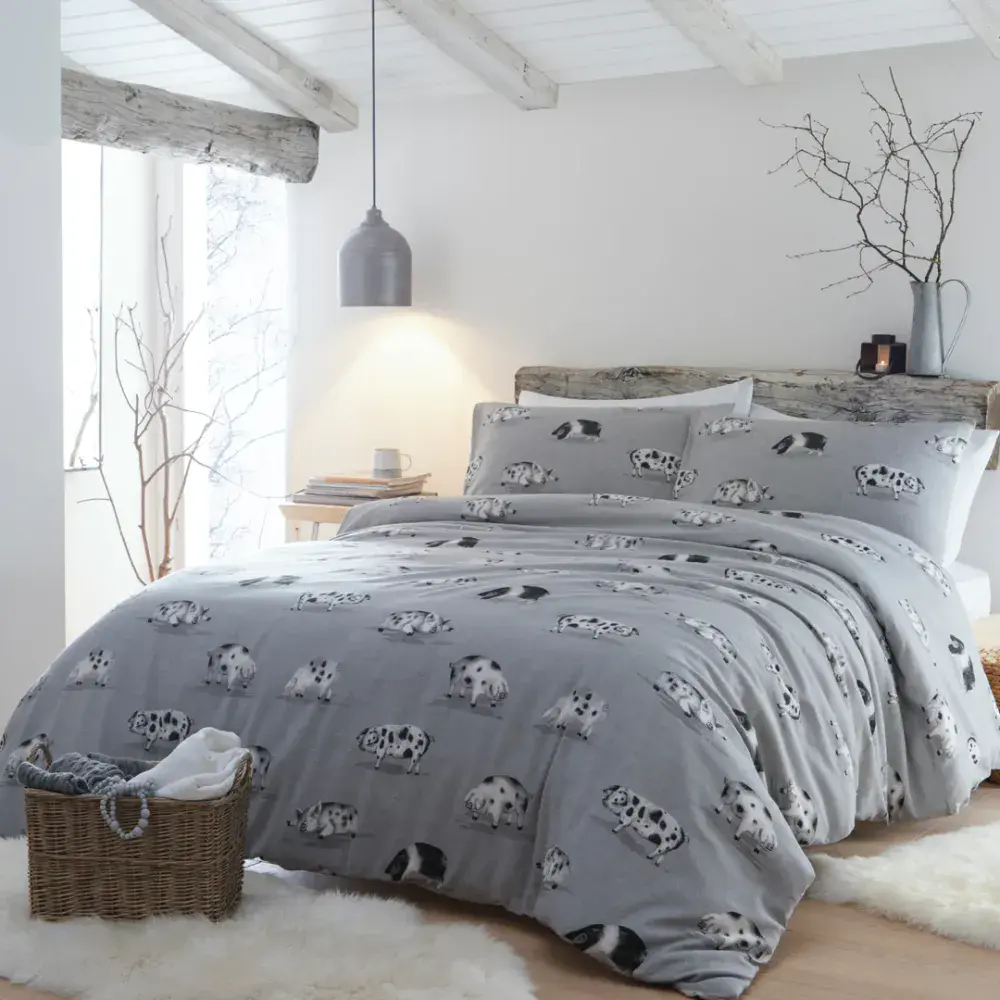 Parure Copripiumino Letto Singolo in Puro Cotone Bianco Latte con Bordino Grigio - SOFT&SOFT Parure Copripiumino Letto Singolo in Puro Cotone Bianco Latte con Bordino Grigio - SOFT&SOFT