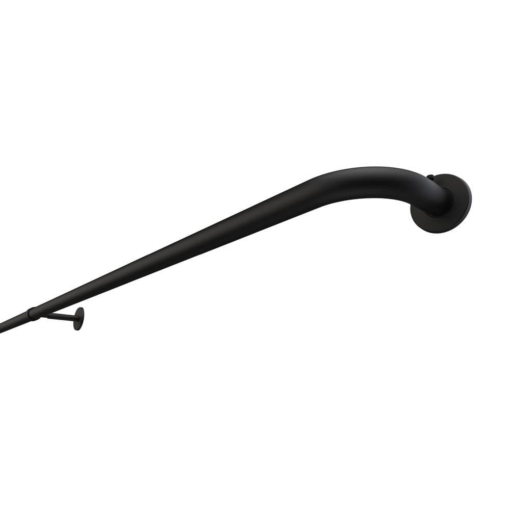 Integra French Curtain Pole - Matt Black