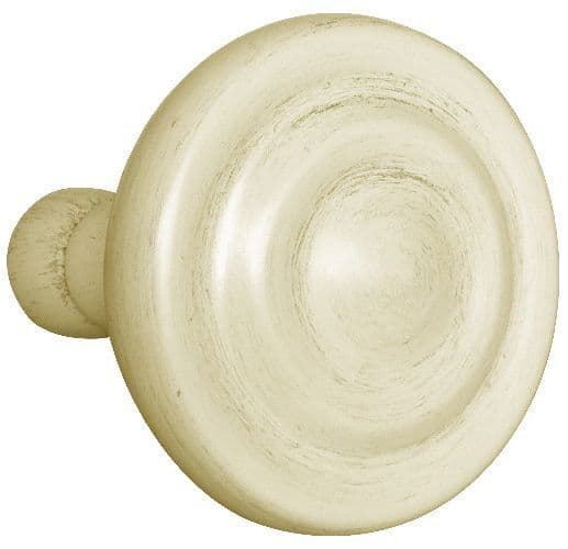 Integra Masterpiece Wooden Curtain Holdbacks Pair Distressed Cream