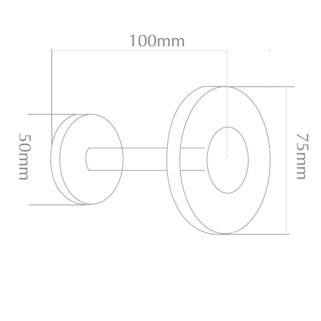 Jones Metal Disc Curtain Holdbacks Pair Rose Gold