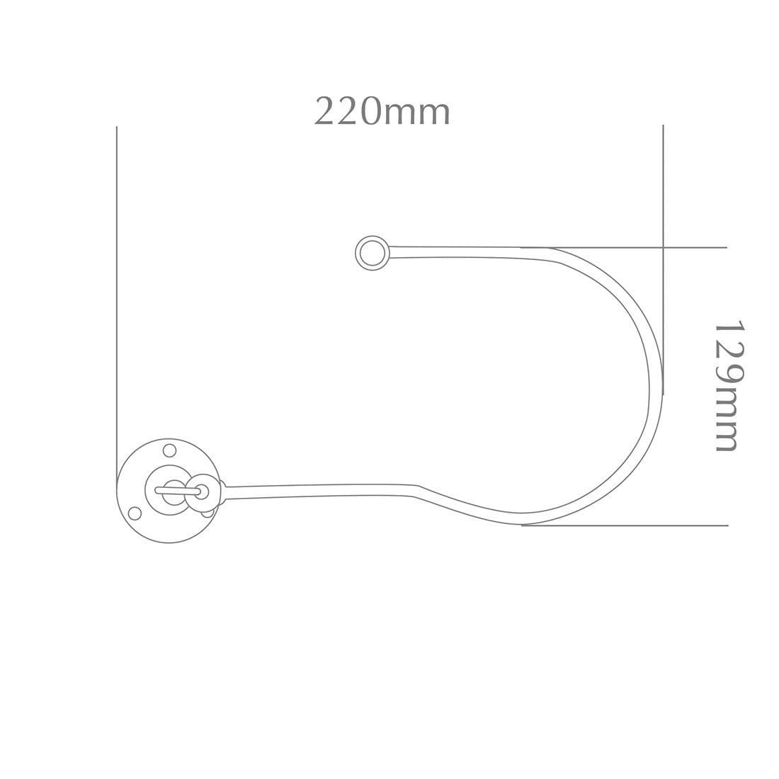 Jones Swing Embrace Metal Curtain Holdbacks Pair Matt Nickel