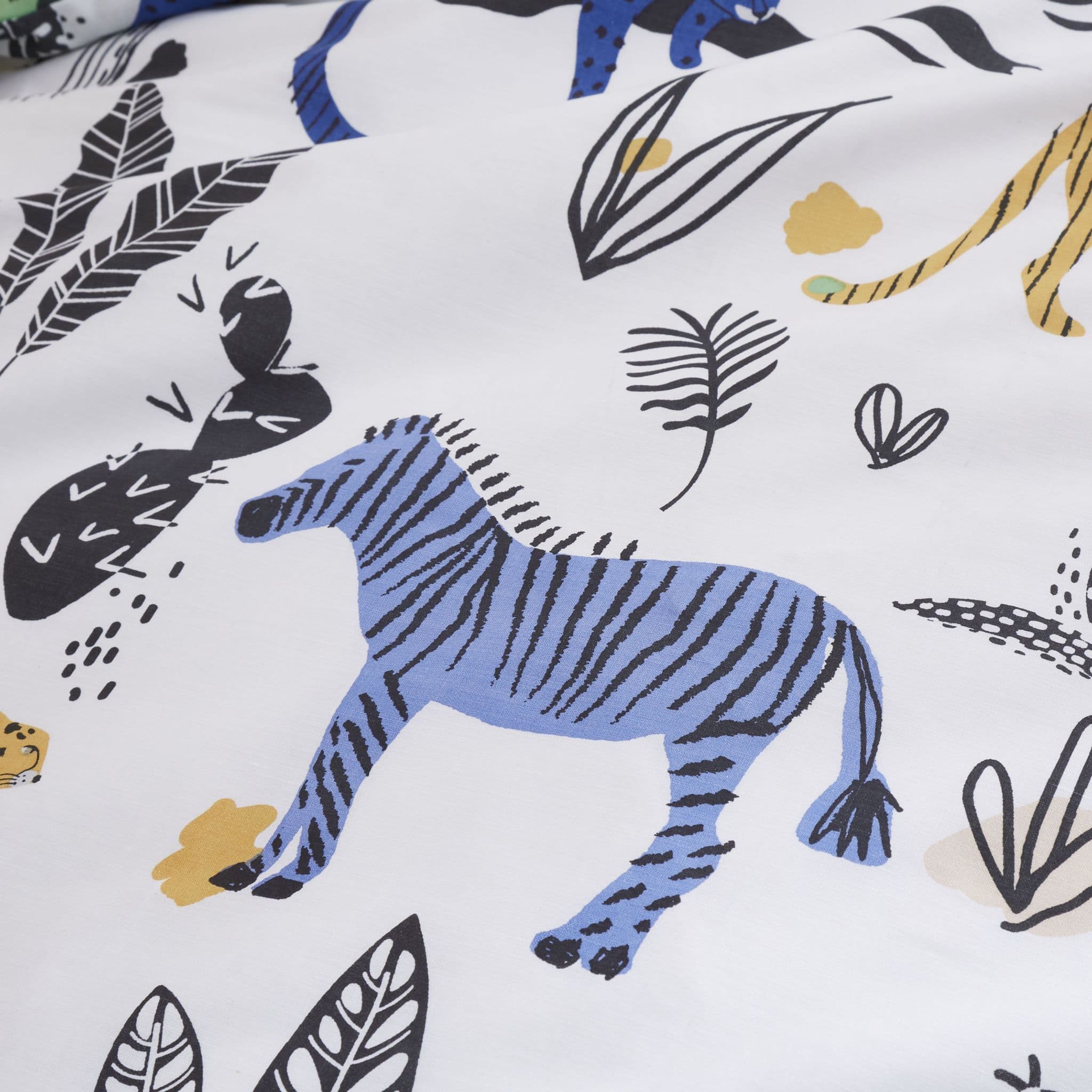 Pineapple Elephant Wild Jungle Animals Duvet Cover Set