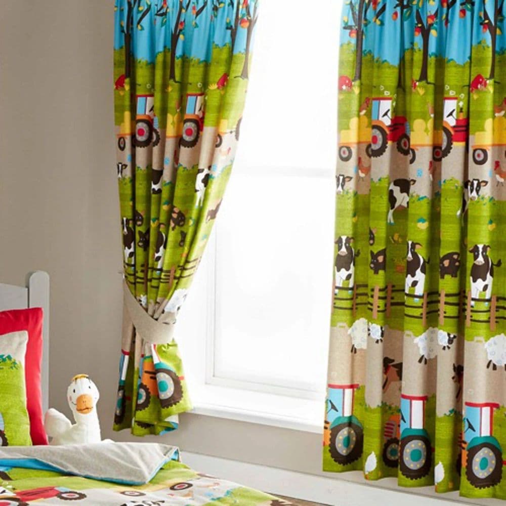 Portfolio Home Farmyard Pencil Pleat Curtains