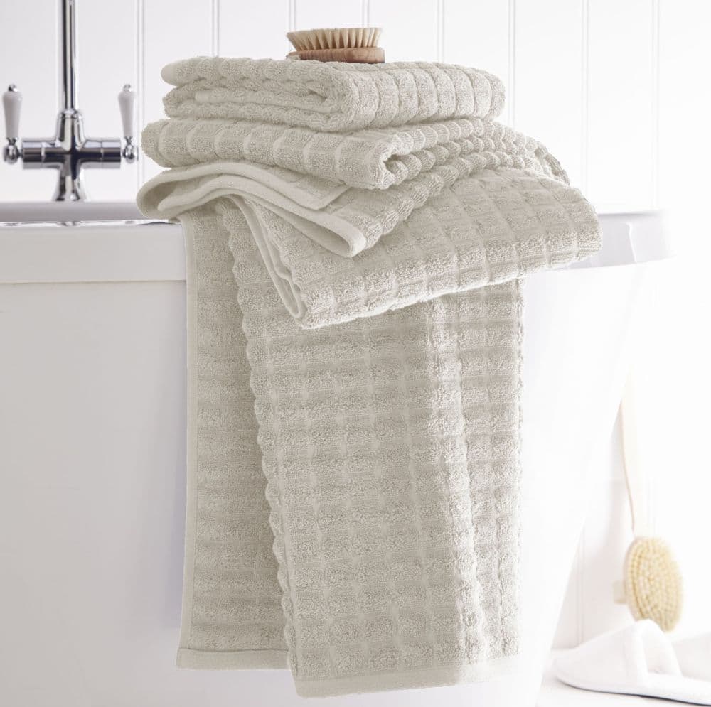 Portfolio Home Geo Cream Bath Towels
