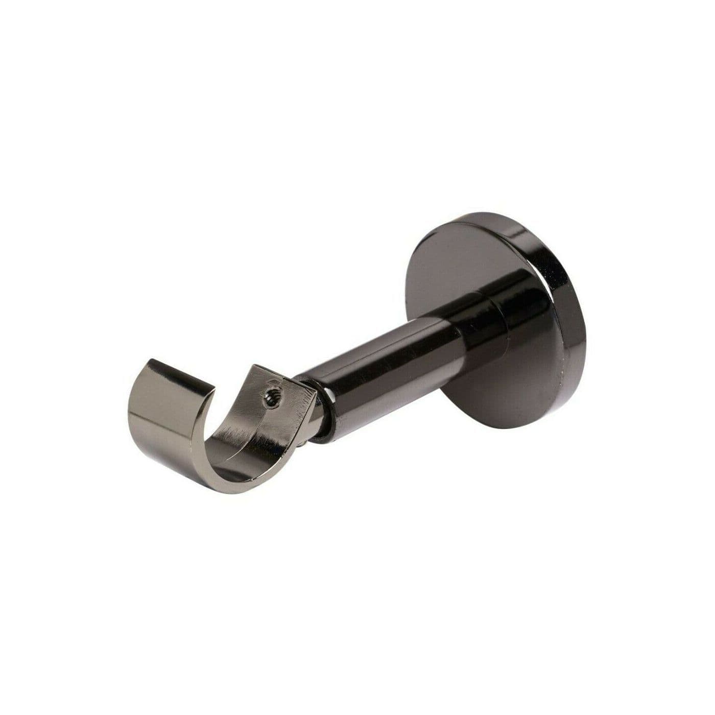Speedy 28mm IDC Extendable Metal Curtain Pole Bracket Polished Graphite