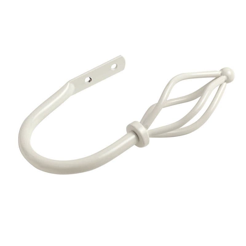 Speedy Crown Metal Curtain Holdbacks Pair Cream