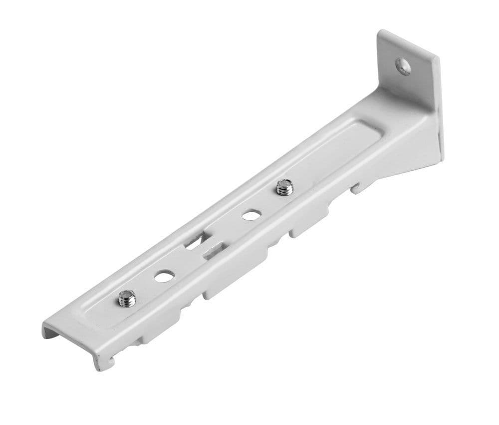 Speedy Fineline Wall Fix Double Curtain Track Brackets Pack of 4 White