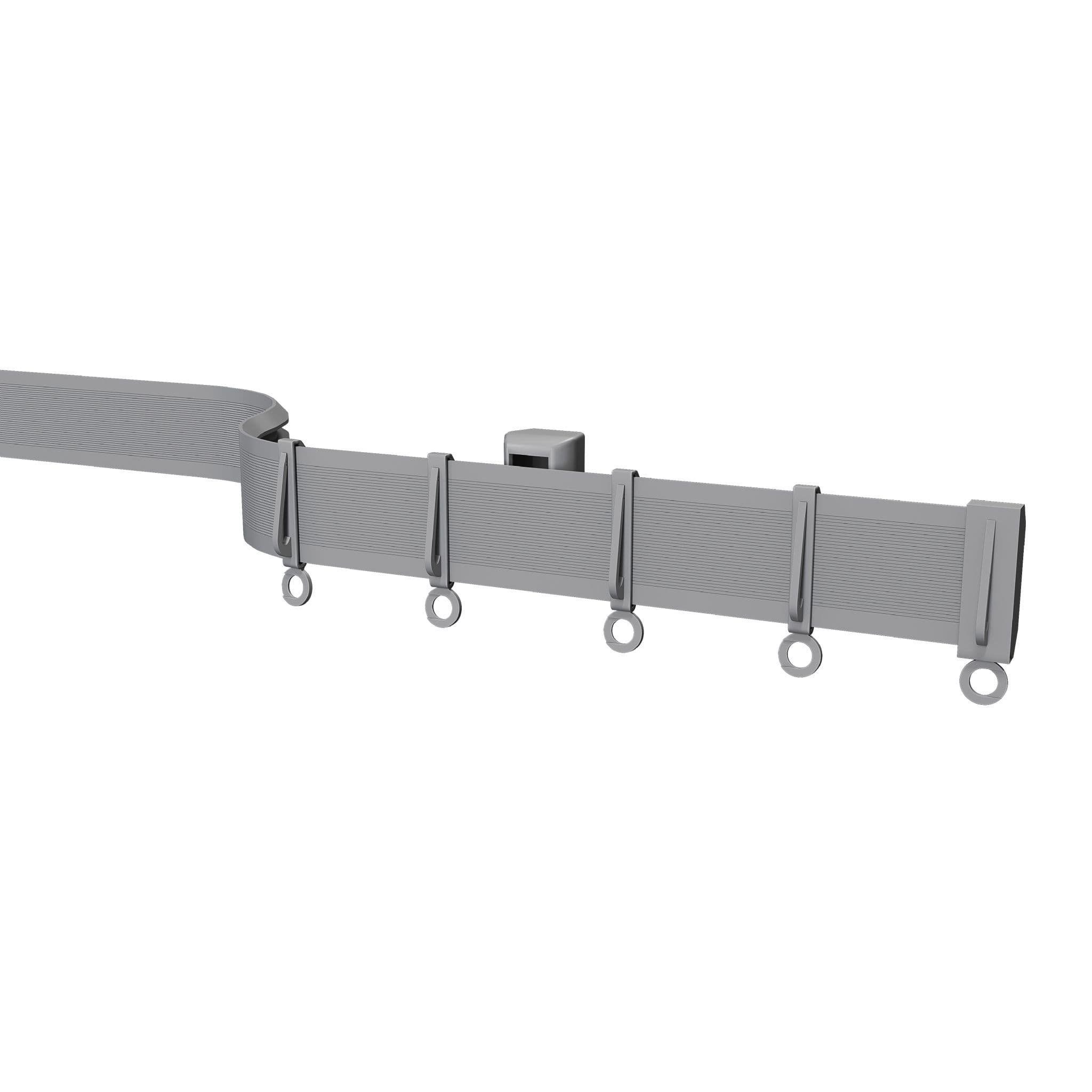 Speedy Streamline PVC Coiled Curtain Track - Silver
