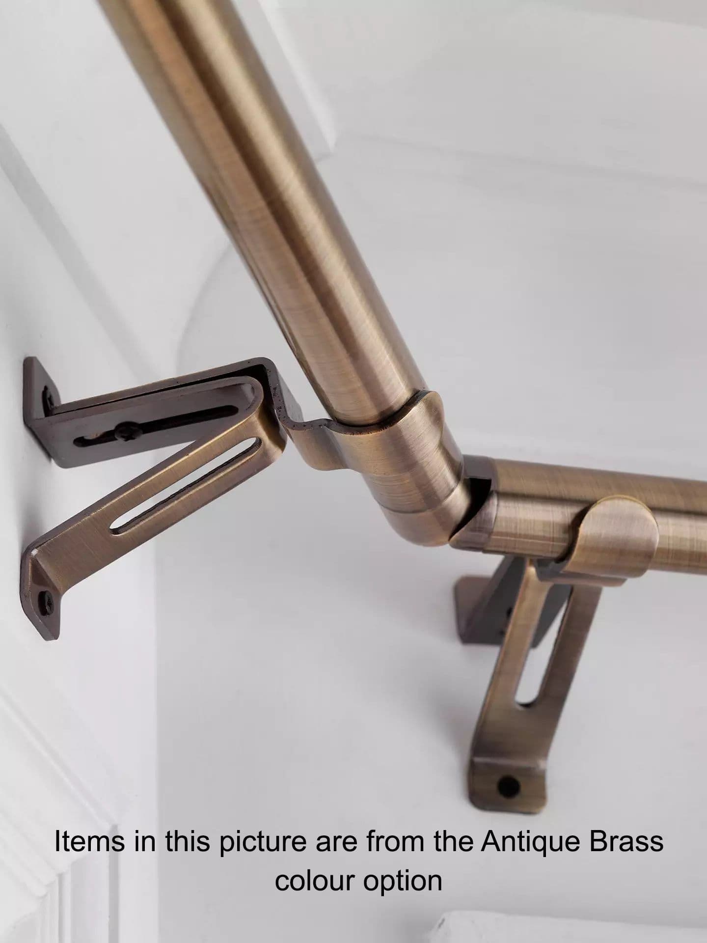 Swish Elements Belgravia 28mm 3-Sided Bay Window Curtain Pole 400cm ...