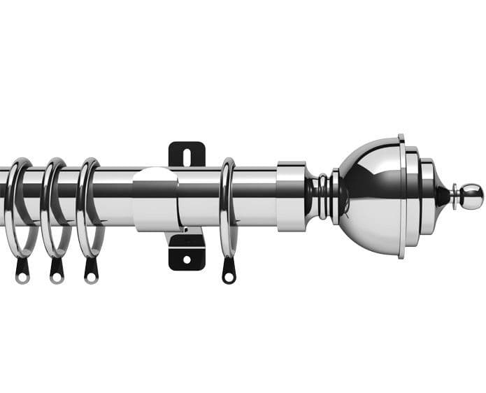 Swish Elements Minster 35mm Metal Curtain Pole Chrome