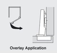 170° Inserta Hinge - Overlay