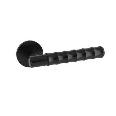 A&W Bamboo Lever On Rose -  Black