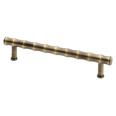 A&W Crispin Bamboo Pull Handle - Antique Brass