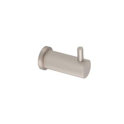 A&W Knurled Coat Hook - Satin Nickel
