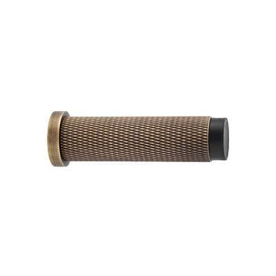 A&W Knurled Door Stop - Antique Brass