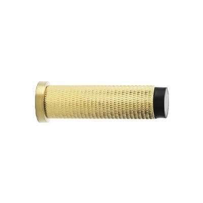 A&W Knurled Door Stop - Satin Brass