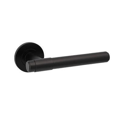A&W Lever On Rose - Black