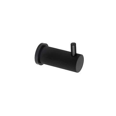 A&W Reeded Coat Hook - Black