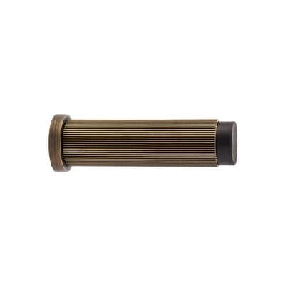 A&W Reeded Door Stop - Antique Brass