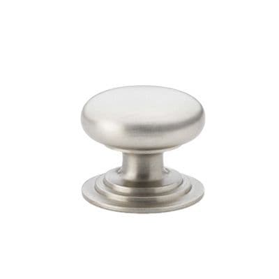 A&W Waltz Round Knob - Satin Nickel