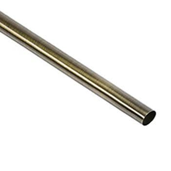 Antique Brass Round Wardrobe Rail