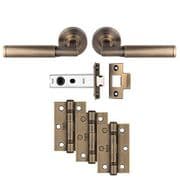 Belas Latch Pack - Antique Brass