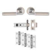 Belas Latch Pack - Nickel/Chrome