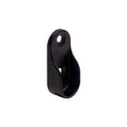 Black End Support Socket for Oval Hanging Rail