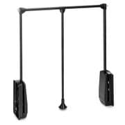 Black Pull Down Wardrobe Rail