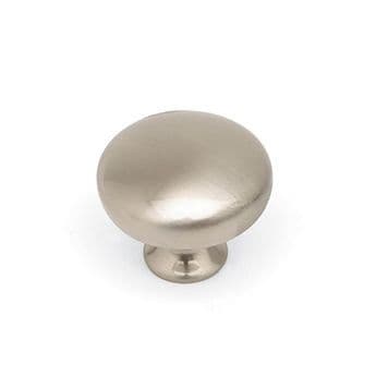 Brushed Nickel Button Knob
