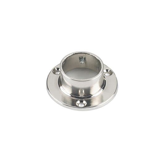 Brushed Nickel End Socket for Round Hanging Rail