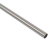 Brushed Nickel Round Wardrobe Rail
