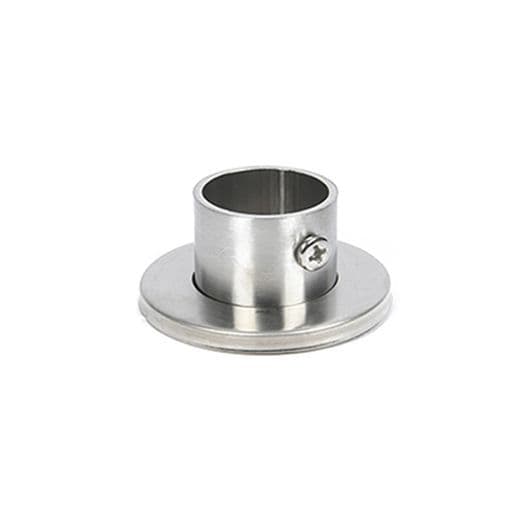Brushed Stainless Steel End Socket for Round Hanging Rail