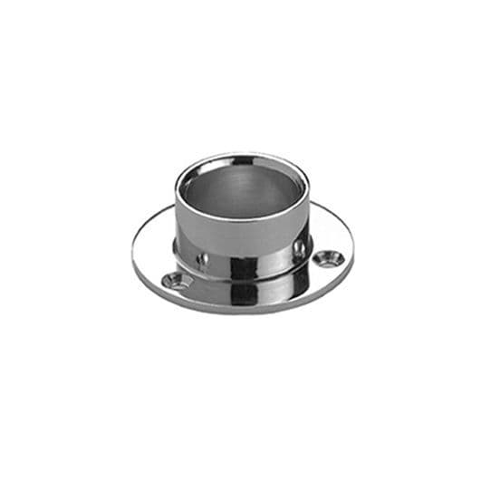 Chrome End Socket for Round Hanging Rail