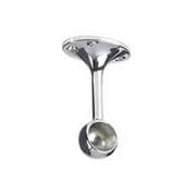 Chrome End Support for Round Hanging Rail