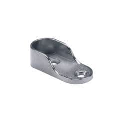 Chrome End Support Socket for Oval Hanging Rail