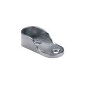 Chrome End Support Socket for Oval Hanging Rail