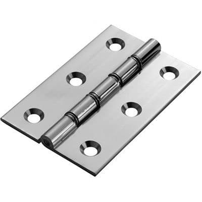DSW Brass Butt Hinge - Polished Chrome
