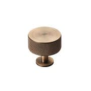 FTD Knurled Radio Knob - Antique Brass