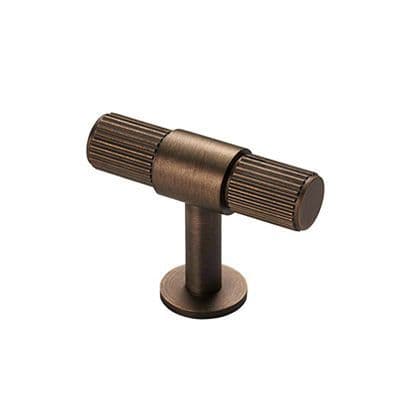 FTD Lines T-Bar Knob - Antique Brass
