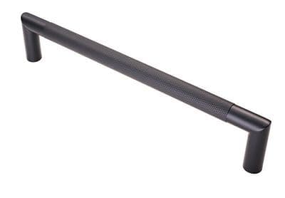 FTD Mitred Knurled Handle - Matt Black