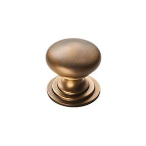 FTD Victorian Cupboard Knob - Antique Brass