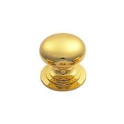 FTD Victorian Cupboard Knob - Polished Brass