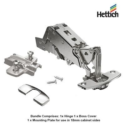 Hettich Sensys 8657i Hinge – 165 Degree, Soft Close, Premium Cabinet Hardware