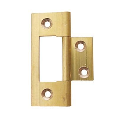 Light Duty Brass Flush Hinge 64 x 19mm